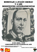 Homenaje a Julián Grimau y a los resistentes antifranquistas